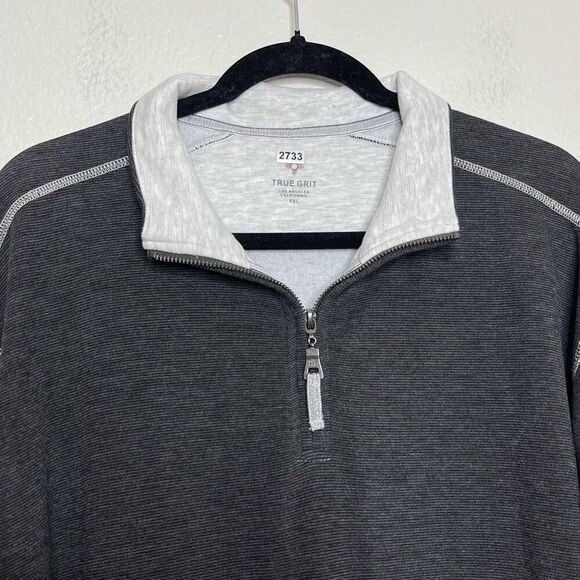 True Grit Pullover XXL Charcoal Daybreak Quarter Zip Warm Winter Outerwear Golf - Picture 5 of 10